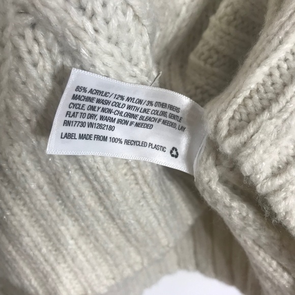 A New Day Ivory Thick Knit Women’s XS Sweater pullover cozy warm - Picture 5 of 6